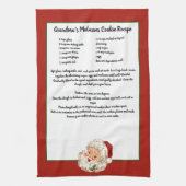 Rezept Keepake Weihnachten Vintager Weihnachtsmann Geschirrtuch (Vertikal)