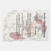 Rezept Keepake Weihnachten Vintager Weihnachtsmann Geschirrtuch (Horizontal)