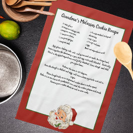 Rezept Keepake Weihnachten Vintager Weihnachtsmann Geschirrtuch