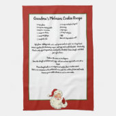 Rezept Keepake Weihnachten Vintager Weihnachtsmann Geschirrtuch (Vertikal)