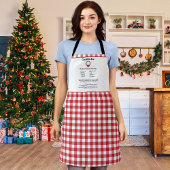 Rezept Keepake Weihnachts-Cookie Roter Karierter K Schürze