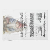 Rezept Keepake Weihnachts Genome Red Hat Geschirrtuch (Horizontal)