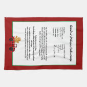 Rezept Keepake Weihnachts Truck Red Black Kariert Geschirrtuch (Horizontal)