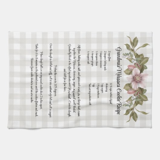 Rezept Keepake Weihnachtskost Bauernhof Blumenkohl Geschirrtuch (Horizontal)