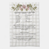 Rezept Keepake Weihnachtskost Bauernhof Blumenkohl Geschirrtuch (Vertikal)