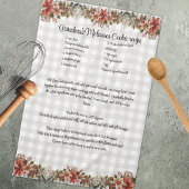 Rezept Keepake Xmas Cookie Graue Bufaloe kariert Geschirrtuch