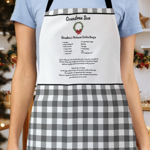 Rezept Keepake Xmas Cookie Grauer Karierter Kranz Schürze