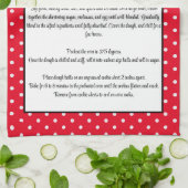 Rezept Keepake Zucker Cookies Red Heart Polka Dots Geschirrtuch (Gefaltet)