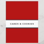 Rezept | Kekse | Rot Schwarz/Weiß (Rückseite)