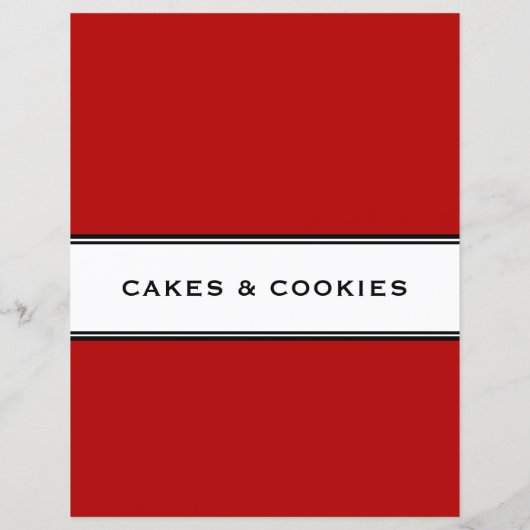 Rezept | Kekse | Rot Schwarz/Weiß (Rückseite)