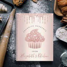 Rezept Kochbuch Cupcake Bäckerei Rose Gold Glitzer