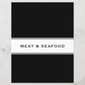 Rezept-Kochbuch-Division | Fleisch und Meeresfrüch (Rückseite)