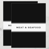 Rezept-Kochbuch-Division | Fleisch und Meeresfrüch (Vorne/Hinten)