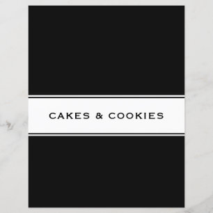 Rezept-Kochbuch-Division Kuchen und Cookies