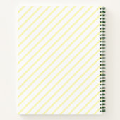 Rezept Kochbuch, Lemon Aquarell, Streifen Notizblock (Rückseite)