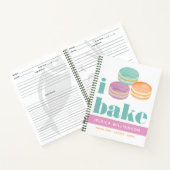 Rezept Kochbuch Macaron Türkis Lila Orange Notizblock (Innenseite)