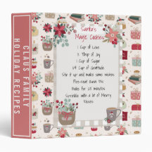 Rezept Kochbuch Muster Weihnachtsfamilie