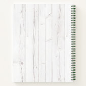 Rezept Kochbuch Zitrone Aquarell Weißes rustikales Notizblock (Rückseite)