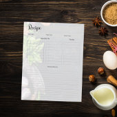 Rezept Kochbuchseite einfügen