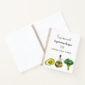 Rezept Kochen vegitarisches Gemüse Notizblock (Innenseite)