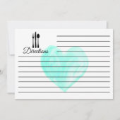 Rezept Küche Geschirrspülte Zutaten Herz Einladung (Rückseite)