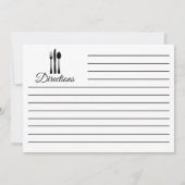 Rezept Küche Geschirrspülte Zutaten Minimal Einladung (Rückseite)