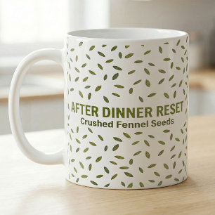 Rezept nach dem Abendessen Fenchelsamen Kunst Kaffeetasse