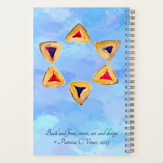 Rezept-Notebook für Purim - oder Ihr besonderer Ti Notizblock (Rückseite)