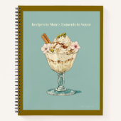 Rezept-Notebook mit Eis Notizblock (Vorderseite)