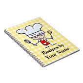 Rezept-Notebook mit personalisiertem Namen | Konst Notizblock (Rechte Seite)