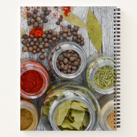 Rezept-Notebook mit Seasoning Notizblock (Rückseite)