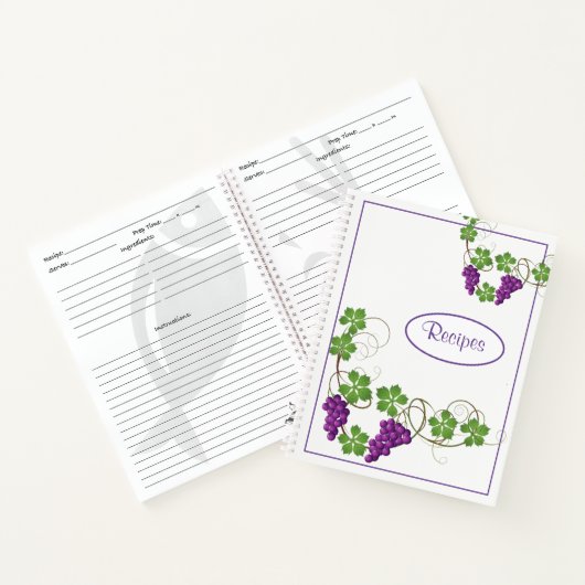 Rezept-Notebook Notizblock (Innenseite)