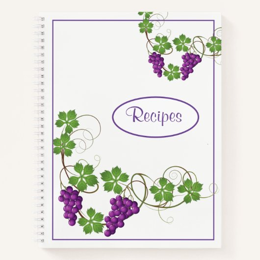 Rezept-Notebook Notizblock (Vorderseite)