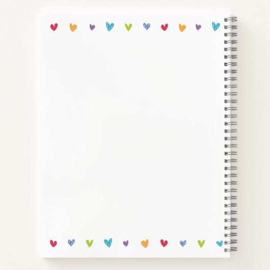 Rezept Notebook oder Journal zum Schreiben von Rez Notizblock (Rückseite)