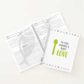 Rezept Notebook oder Journal zum Schreiben von Rez Notizblock (Innenseite)