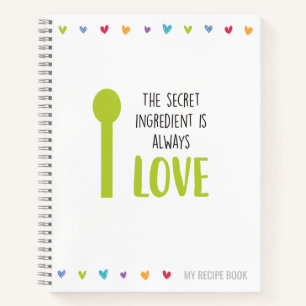 Rezept Notebook oder Journal zum Schreiben von Rez Notizblock