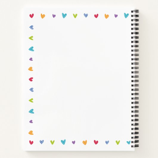 Rezept Notebook oder Journal zum Schreiben von Rez Notizblock (Rückseite)