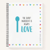 Rezept Notebook oder Journal zum Schreiben von Rez Notizblock (Vorderseite)