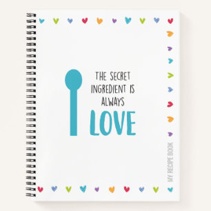 Rezept Notebook oder Journal zum Schreiben von Rez Notizblock