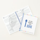 Rezept Notebook oder Journal zum Schreiben von Rez Notizblock (Innenseite)