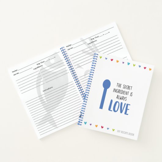 Rezept Notebook oder Journal zum Schreiben von Rez Notizblock (Innenseite)