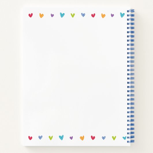 Rezept Notebook oder Journal zum Schreiben von Rez Notizblock (Rückseite)