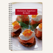 Rezept-Notebook - Weihnachts-Appetizer-Rezepte Notizblock (Vorderseite)