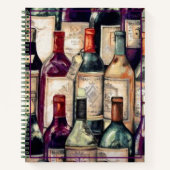 Rezept Notebook-Wine Liebhaber Notizblock (Vorderseite)