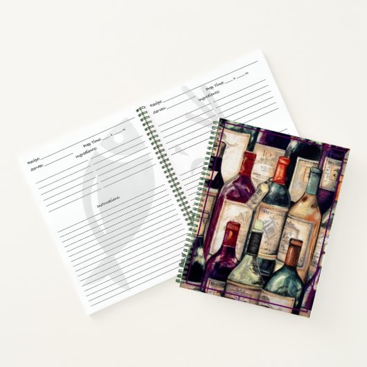 Rezept Notebook-Wine Liebhaber Notizblock (Innenseite)