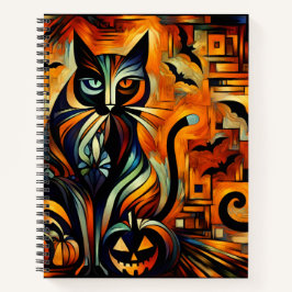 Rezept-Notebook zu Halloween Cat Bullet Line Notizblock