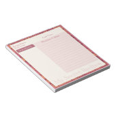 Rezept Notepad im Herbst Retro Notizblock (angewinkelt)