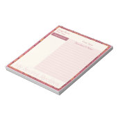 Rezept Notepad im Herbst Retro Notizblock (Rotiert)