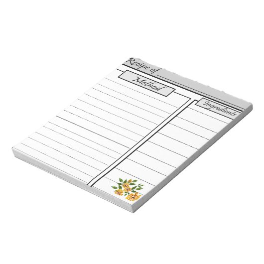 Rezept Notepad: Notizblock (Rotiert)