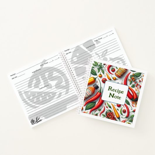 Rezept Notes Spirale Note book Notizblock (Innenseite)